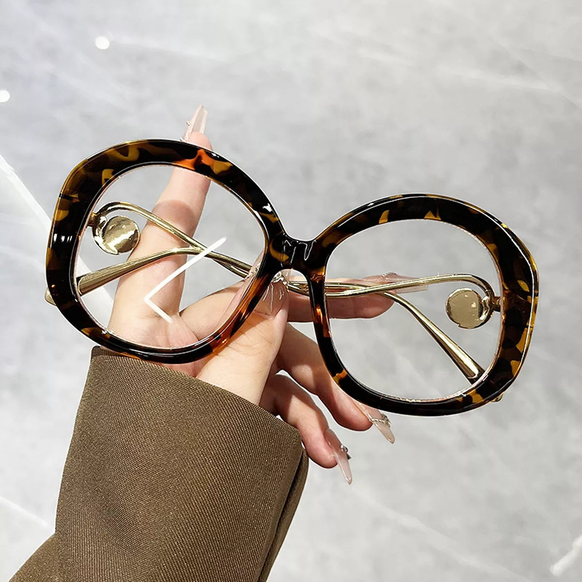 Oversized Round Frame Sunglasses - Lilixa.store