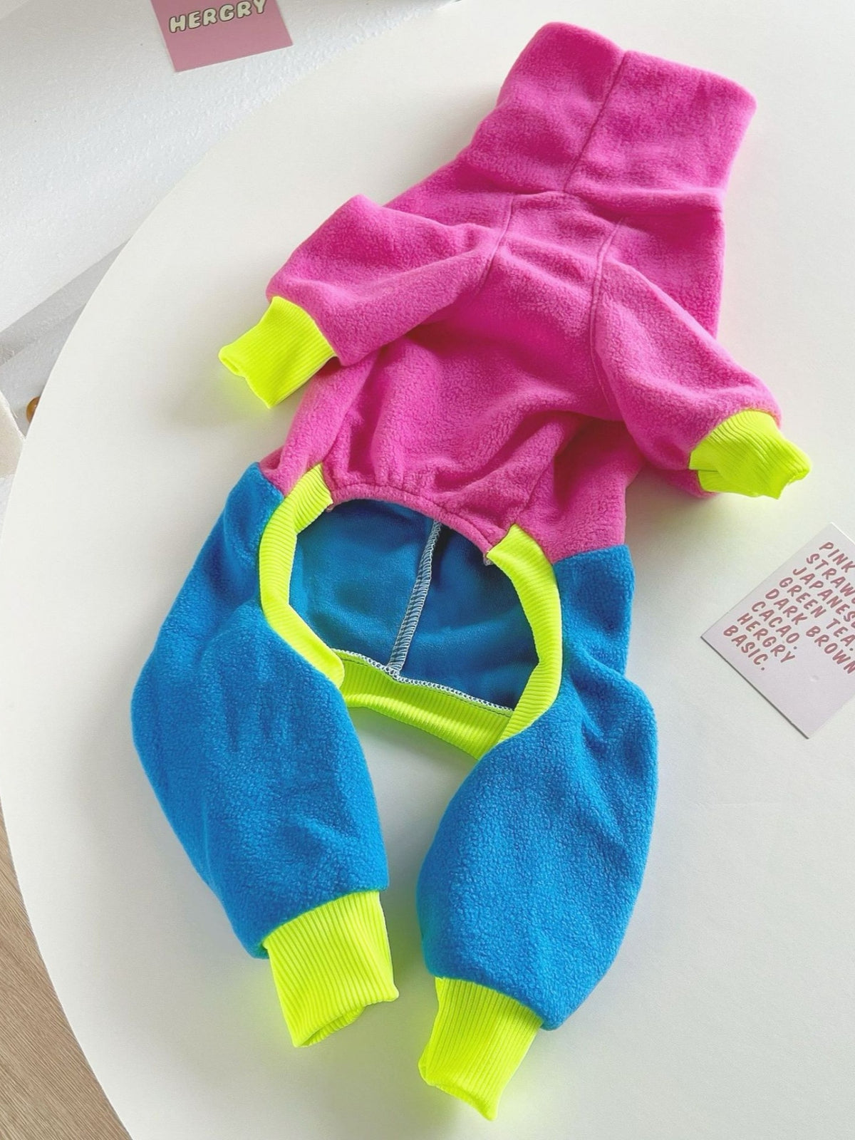 Full Size Color Block Turtleneck Pet Jumpsuits Plus Size - Lilixa.store