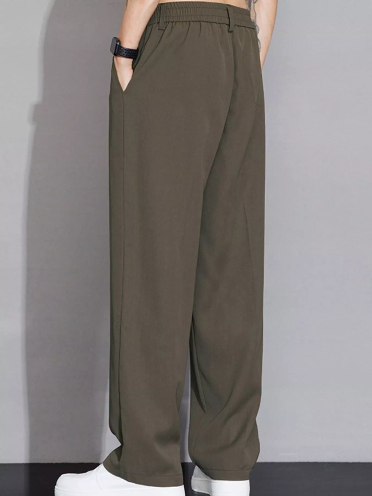 Men's Full Size Wide Leg Casual Pants Plus Size, view 4
