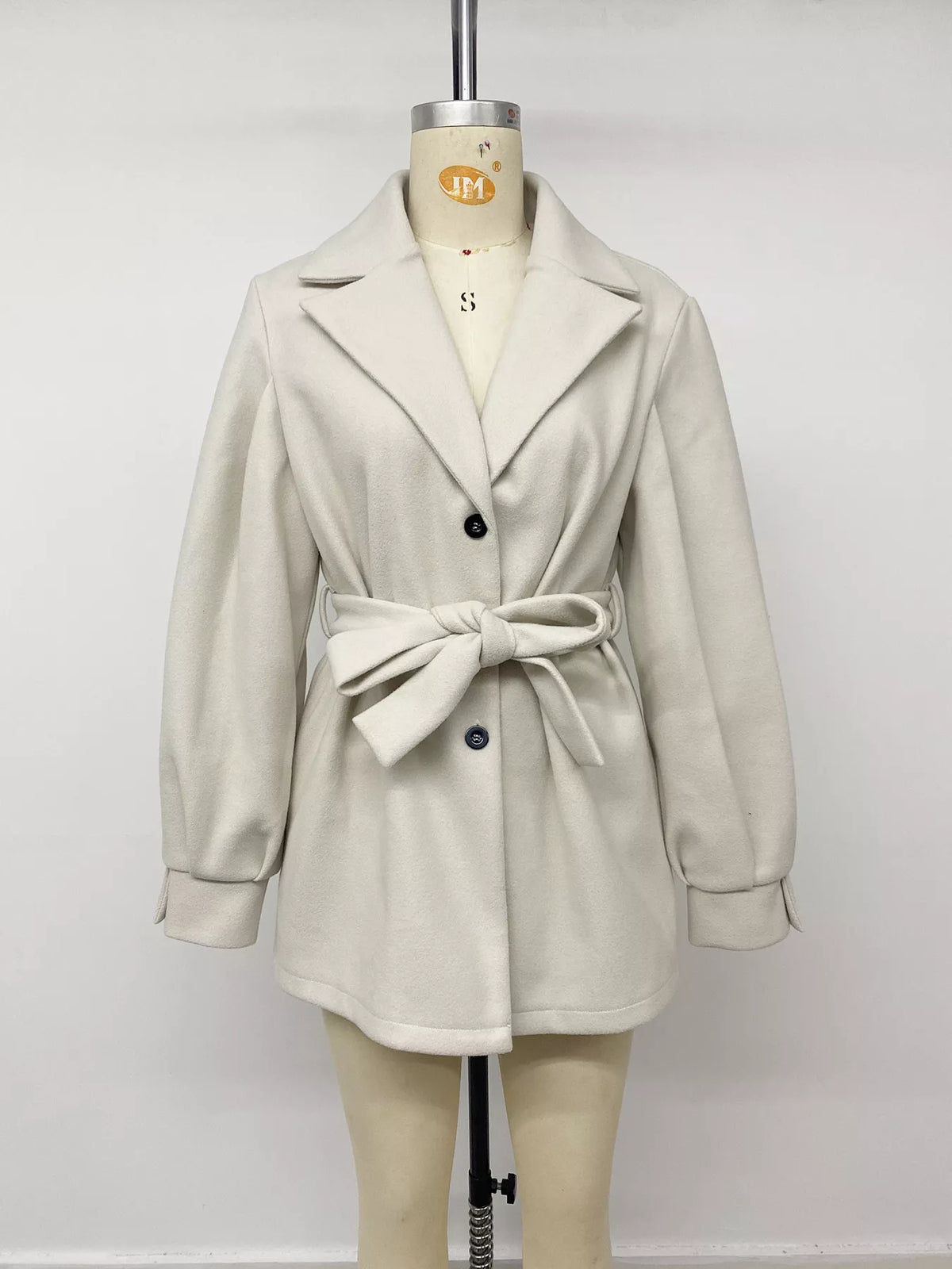 Lapel Collar Button Up Outerwear - Lilixa.store