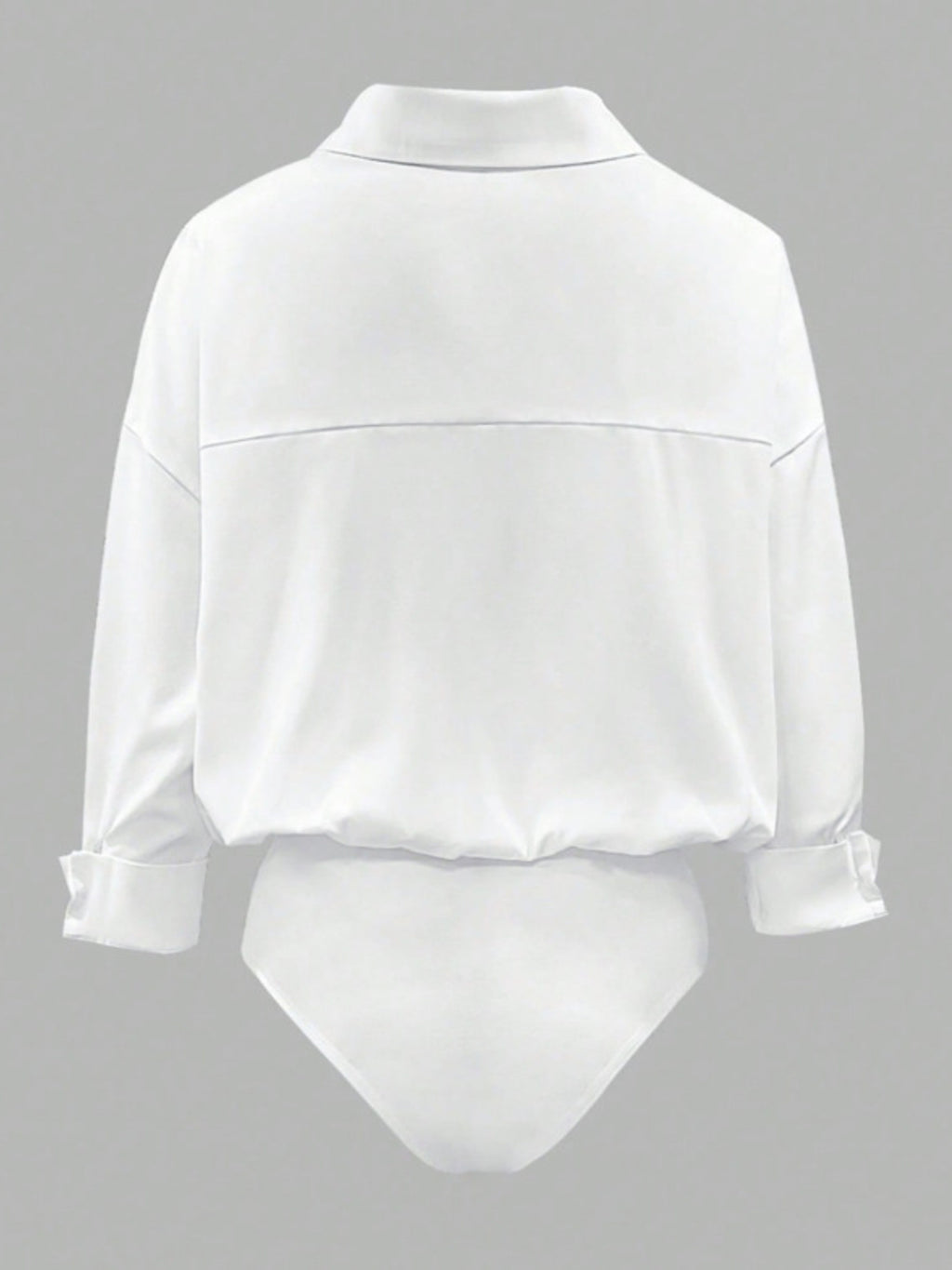 Button-Down Long Sleeve Bodysuit - Lilixa.store