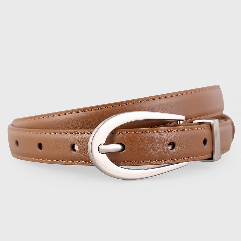 Leather Skinny Belt, view 5