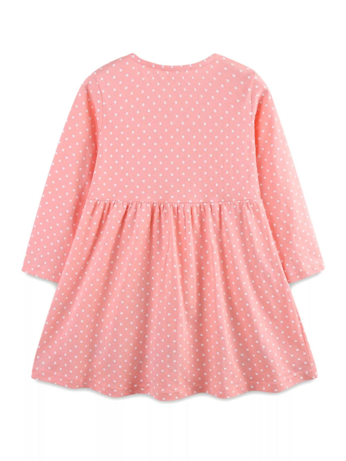 Children's Polka Dot Bunny Long Sleeve Dress - Lilixa.store