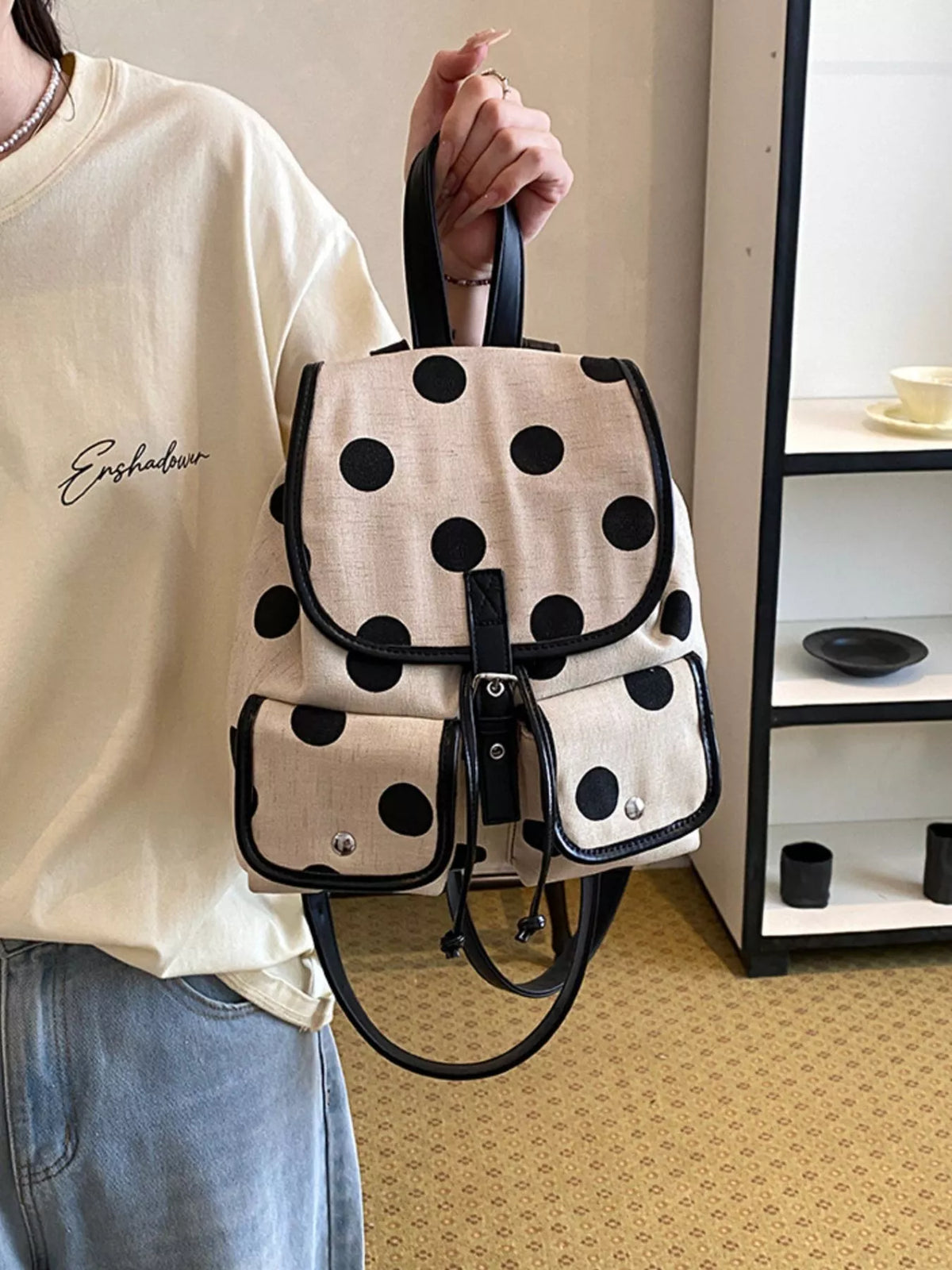 Polka Dot Backpack Bag - Lilixa.store