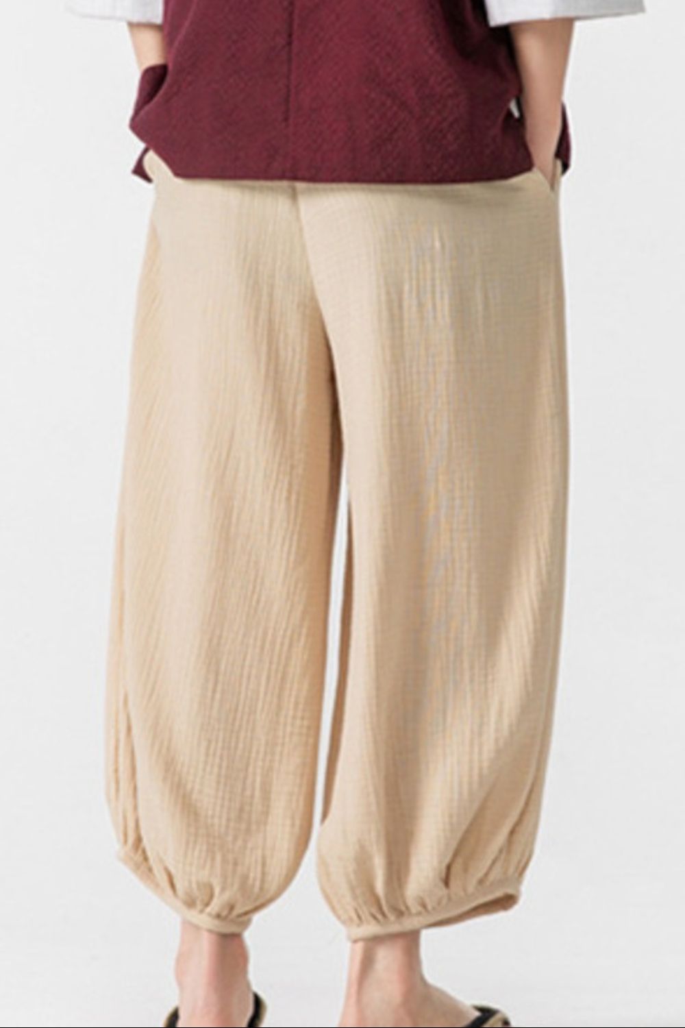 Men's Plus Size Loose Fit Harem Pants, view 2