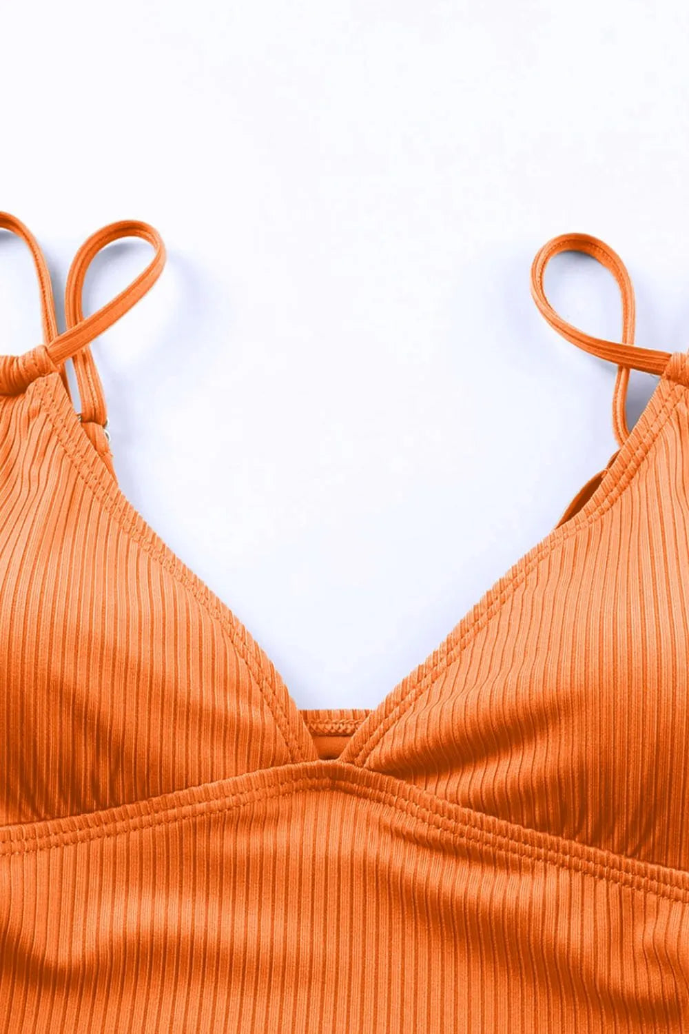 Drawstring Plunge One-Piece Swimwear - Lilixa.store