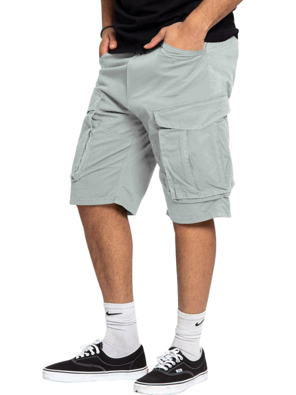 Men's Full Size Cargo Shorts with Multiple Pockets Plus Size, view 10
