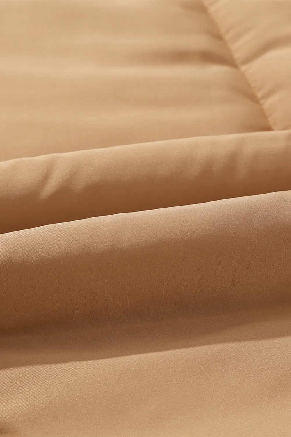 Zip Up Vest Coat with Pockets in Tan, view 11