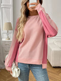 Color Block Long Sleeve Sweatshirt - Lilixa.store