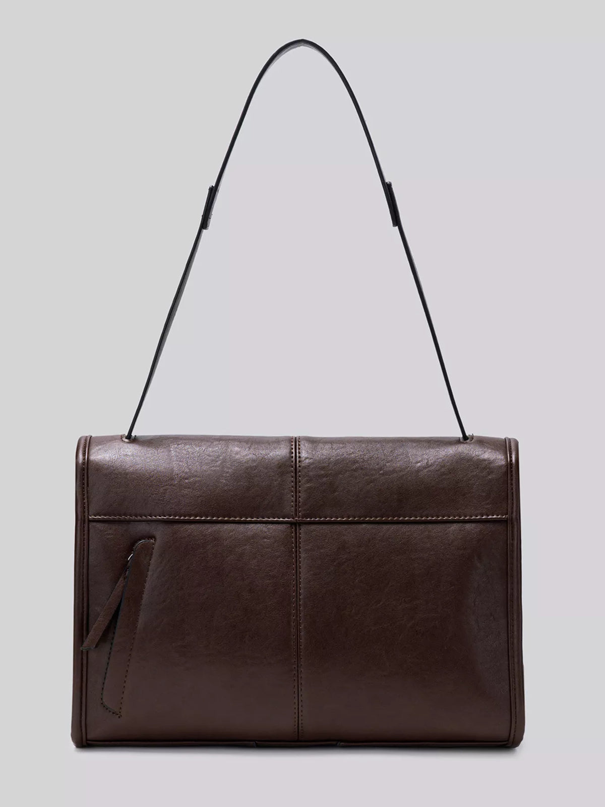 PU Leather Messenger Shoulder Bag in Brown, view 11