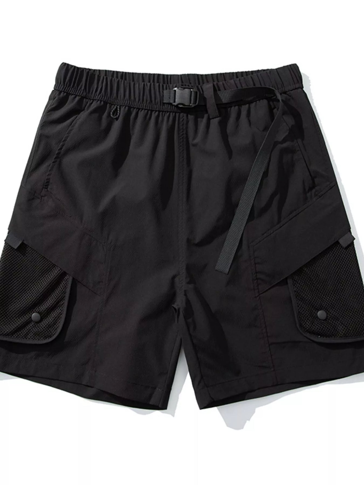 Men's Multi-Pocket Quick-Dry Cargo Shorts in Cloud Gray, view 16