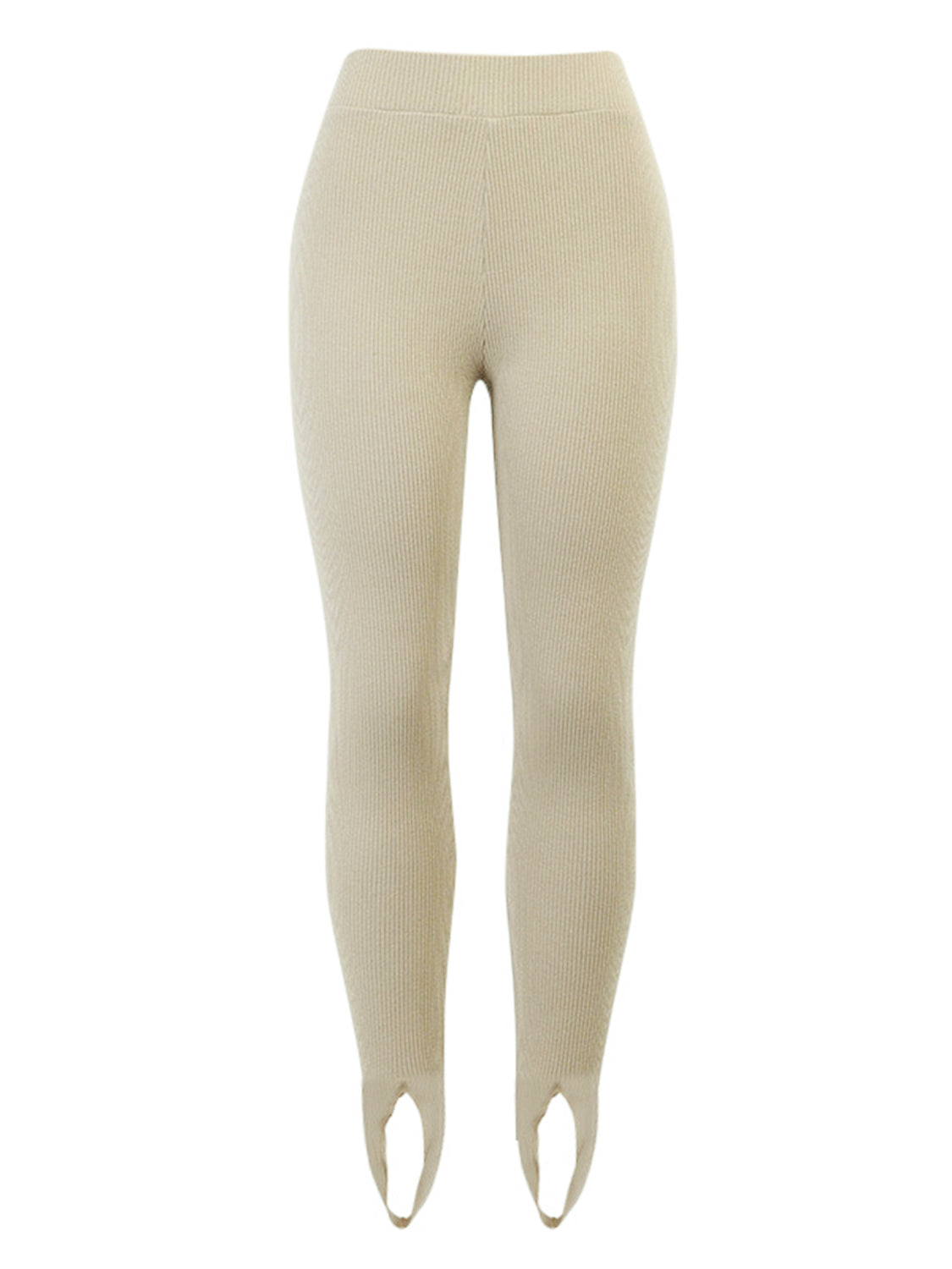 Ribbed Mid Waist Leggings - Lilixa.store