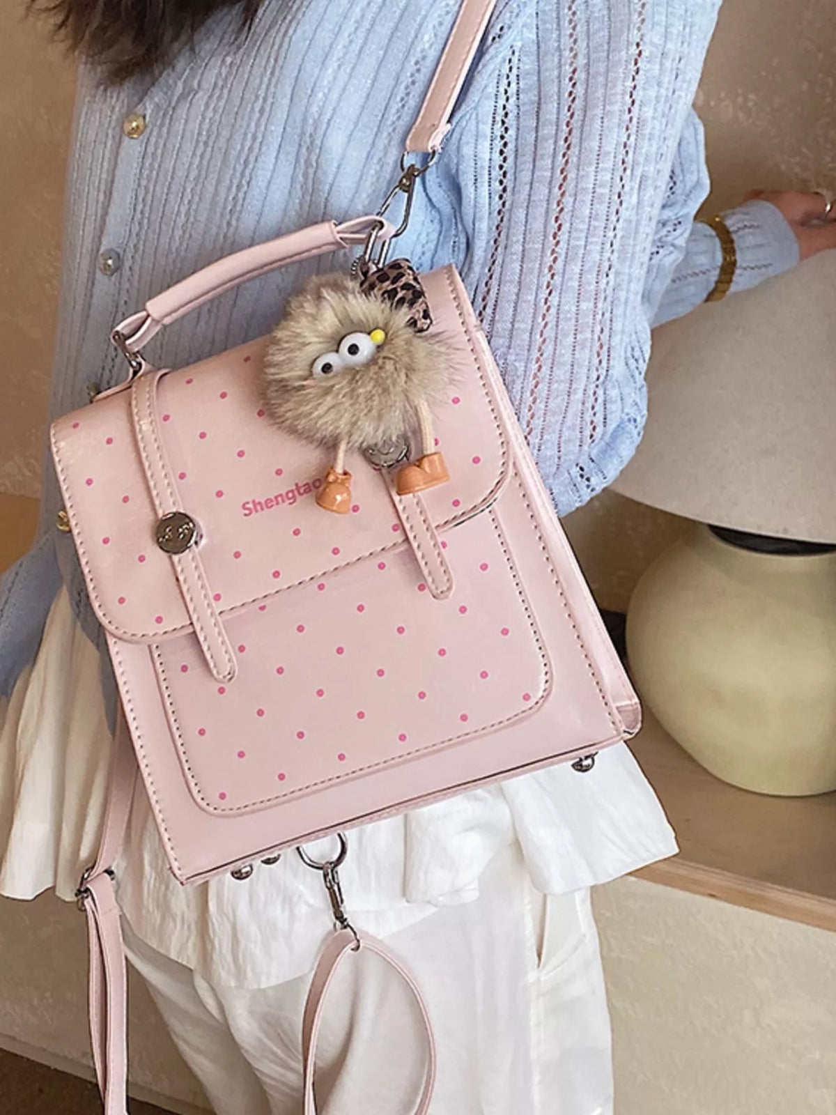 Polka Dot Backpack Bag - Lilixa.store