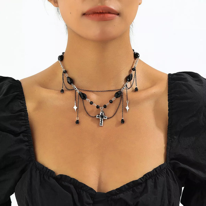 Gothic Cross Pendant Necklace - Lilixa.store