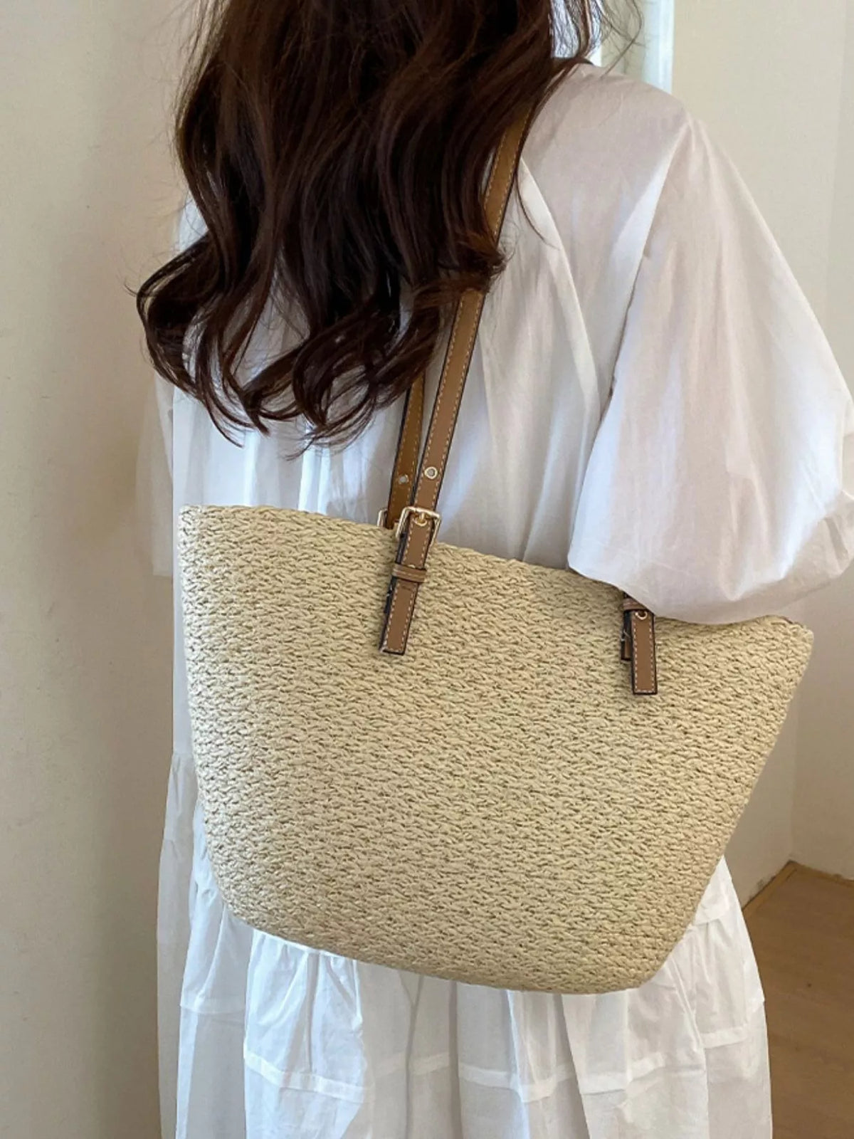 Straw Woven Tote Shoulder Bag - Lilixa.store