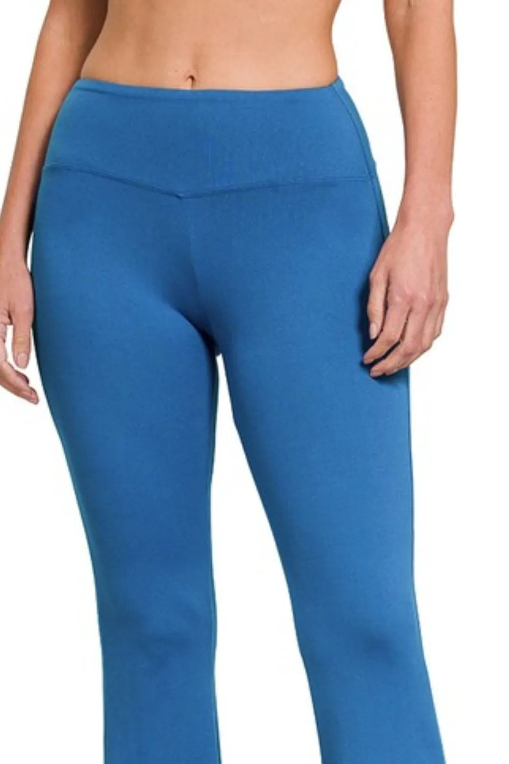 Zenana Buttery Soft Flare Leg High Waist Yoga Pants - Lilixa.store