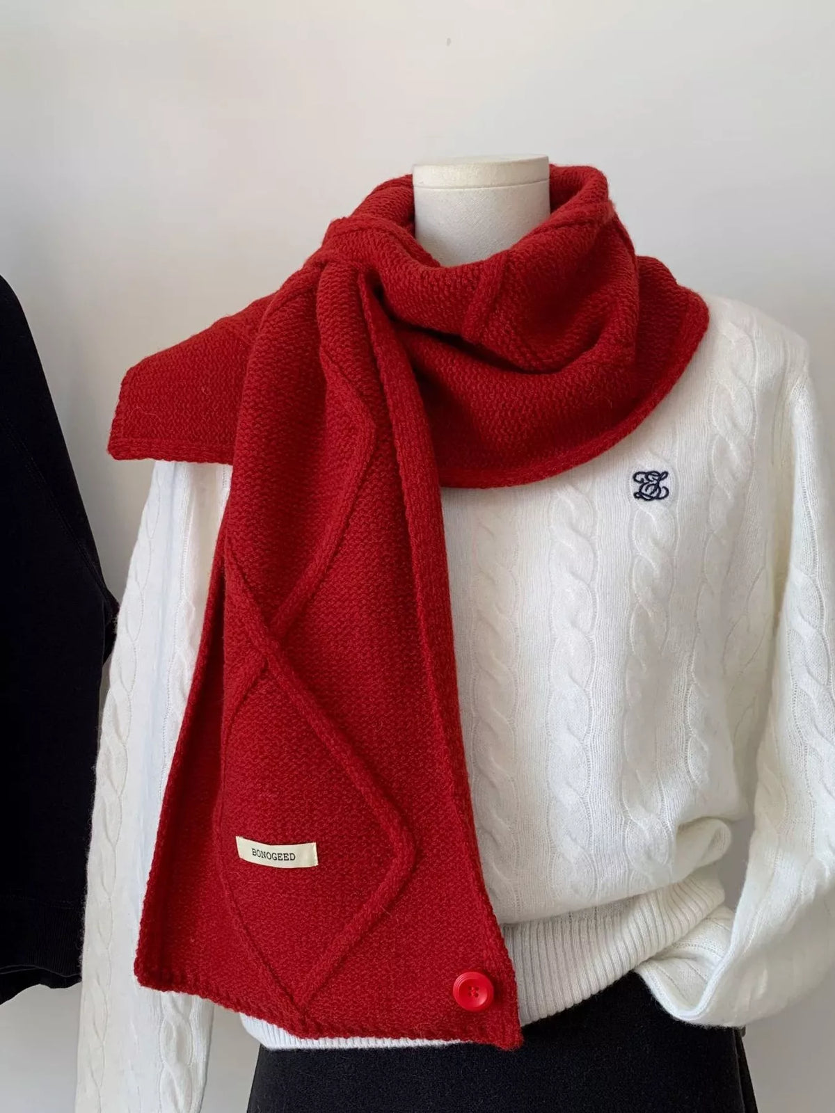 Solid Color Knitted Winter Scarf - Lilixa.store