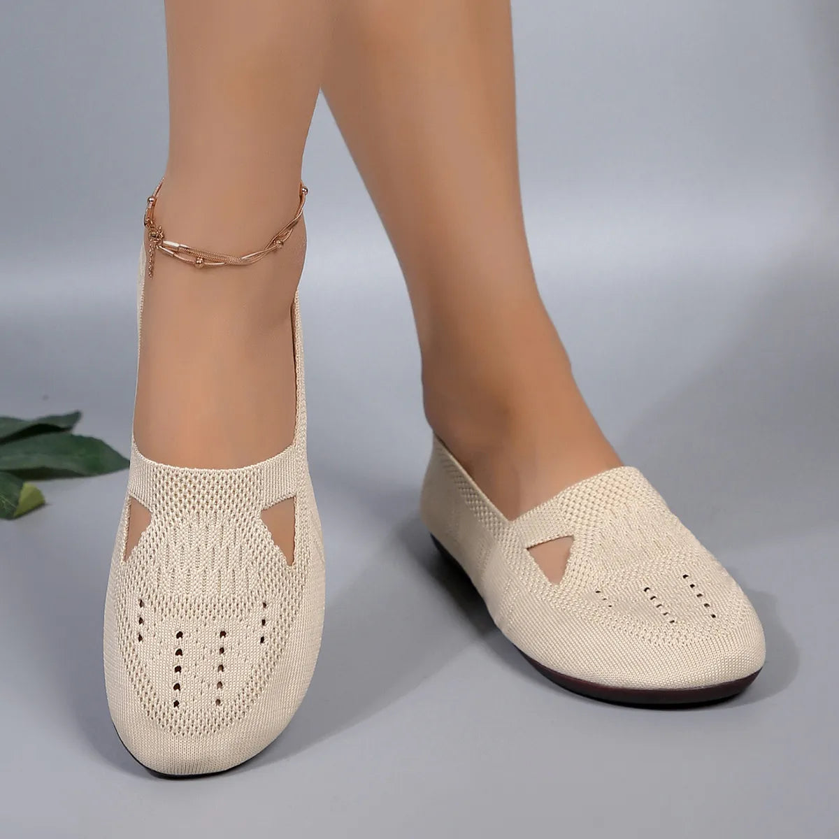 Cutout Mesh Slip Ons, view 3