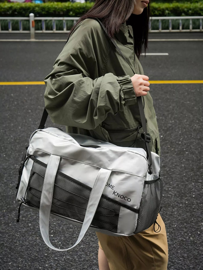 Lightweight Duffel Bag with Mesh Pockets - Lilixa.store