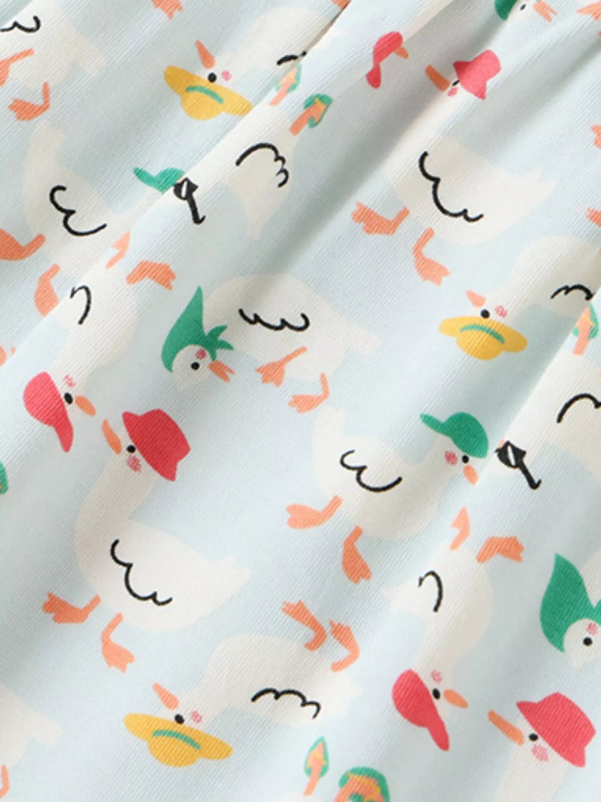 Children's Ruffle Sleeve Cartoon Print Dress - Lilixa.store