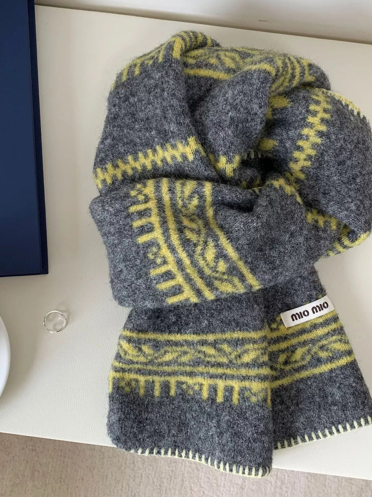 Vintage Pattern Knitted Scarf - Lilixa.store