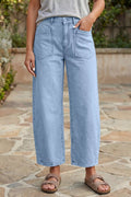 Wide Leg Cropped Jeans - Lilixa.store