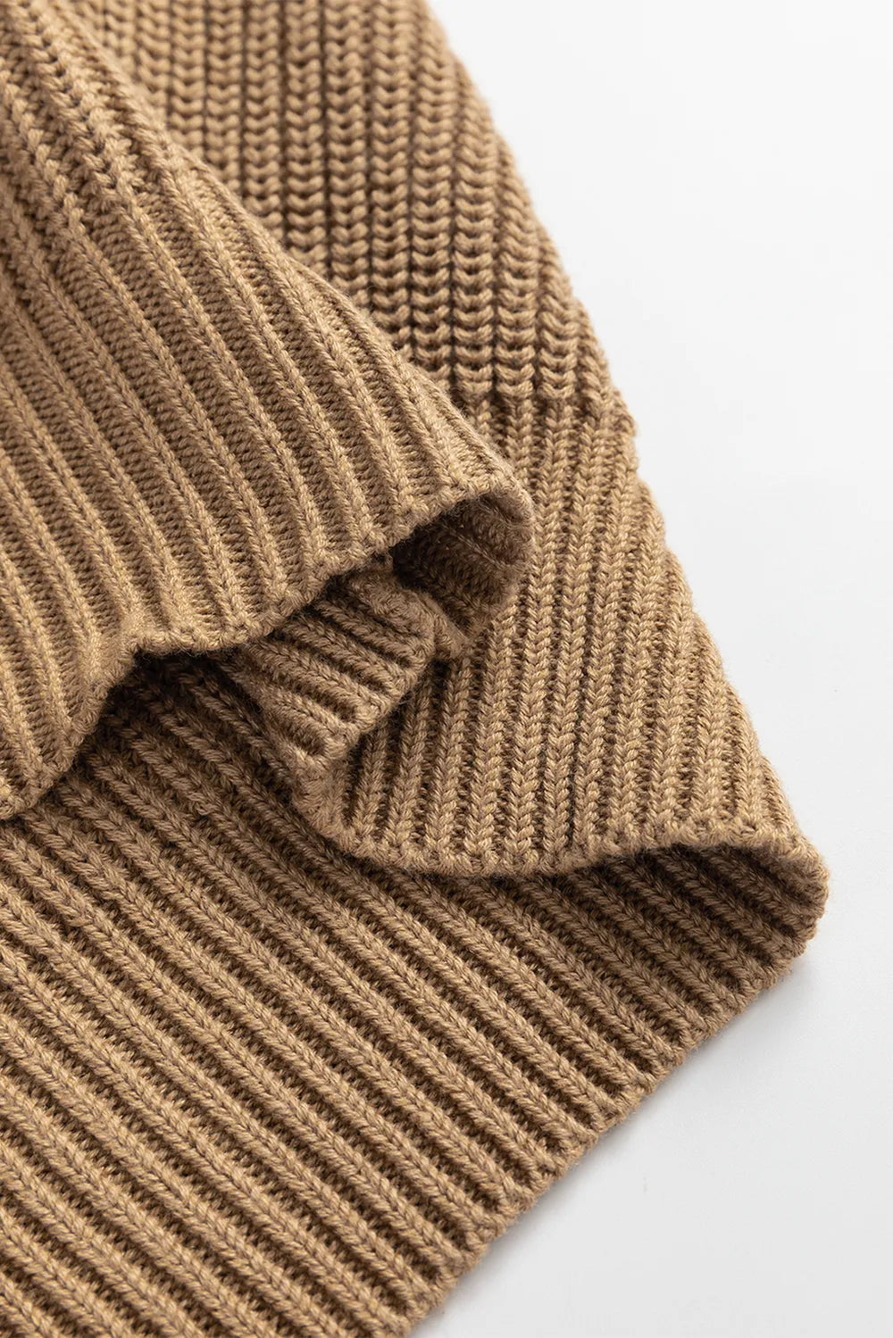 Button Up V-Neck Sweater Vest in Camel, view 11