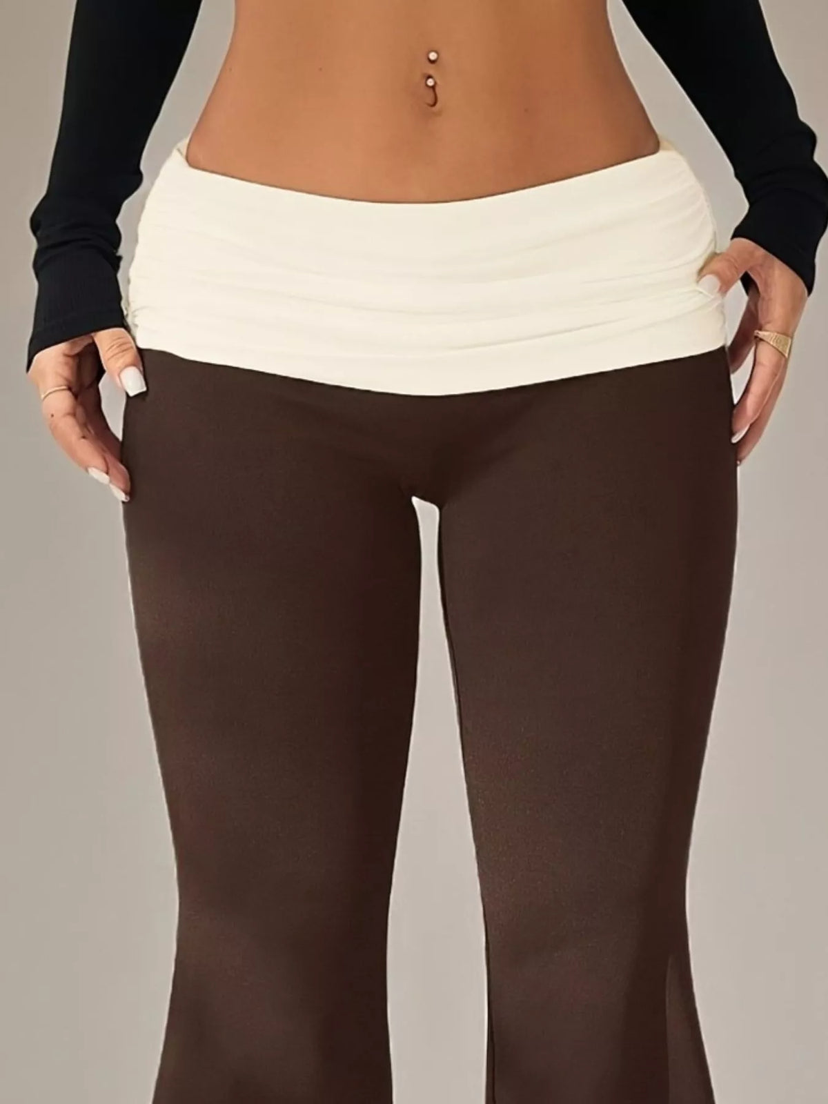 High-Waisted Polka Dot Flare Pants - Lilixa.store