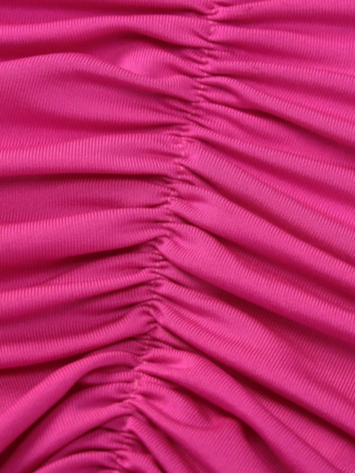 Backless One-Shoulder Ruched Bodycon Maxi Dress, view 7