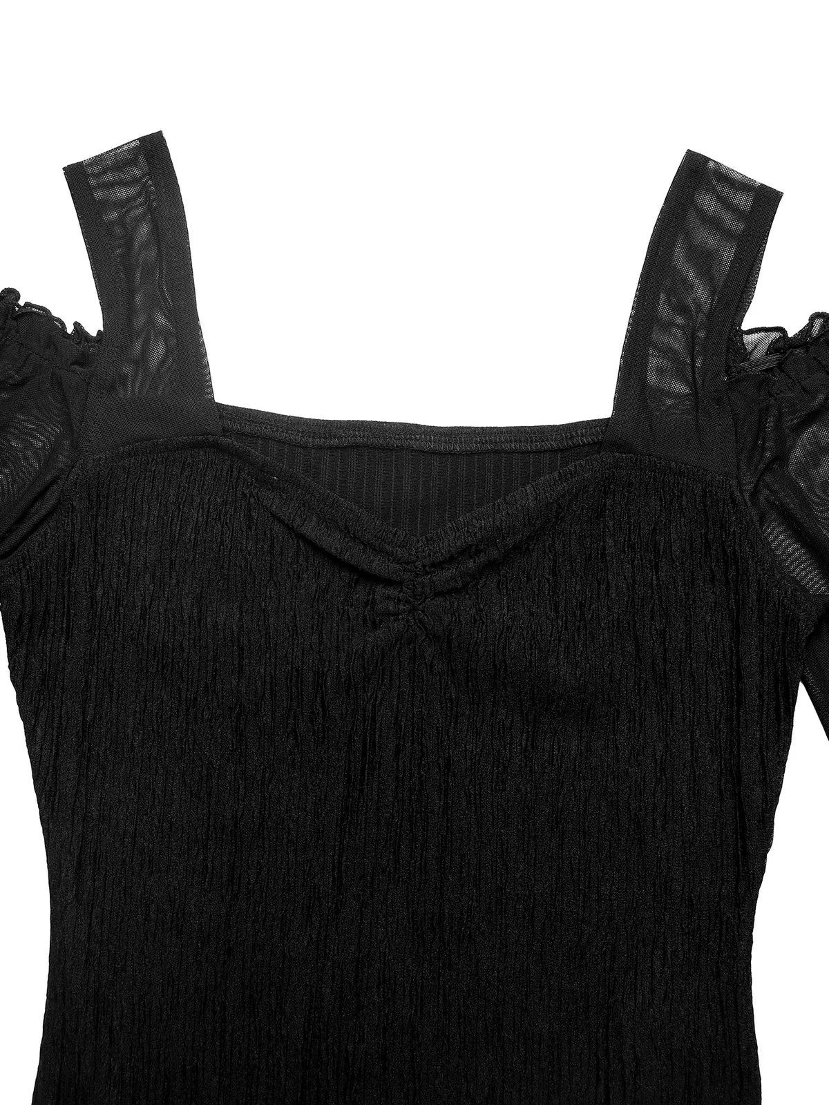 Cold Shoulder Flounce Sleeve Bodysuit - Lilixa.store