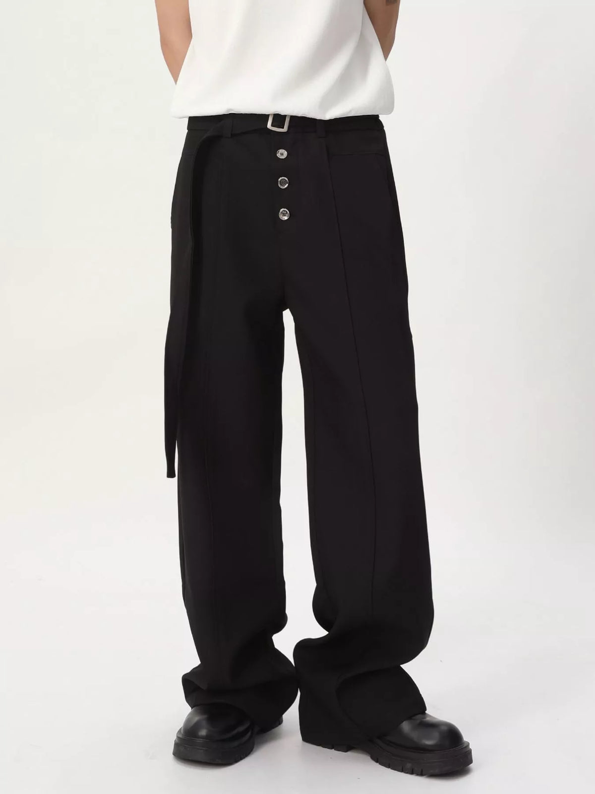Men's High-Waisted Wide-Leg Pants - Lilixa.store