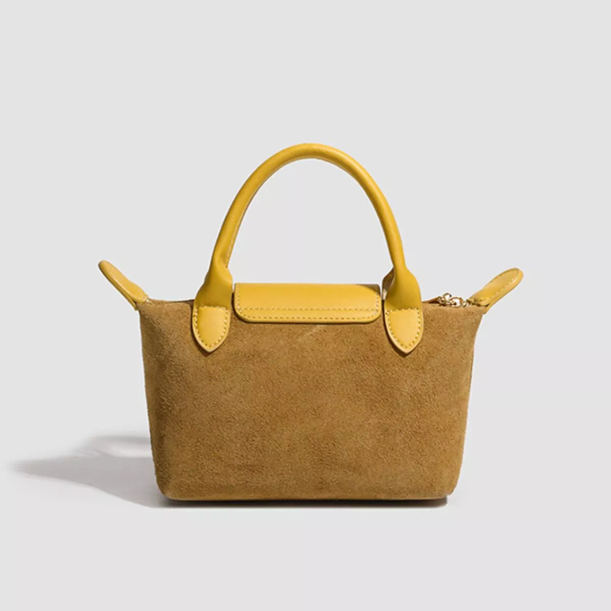 Stylish Two-Tone Suede Crossbody Bag, view 3
