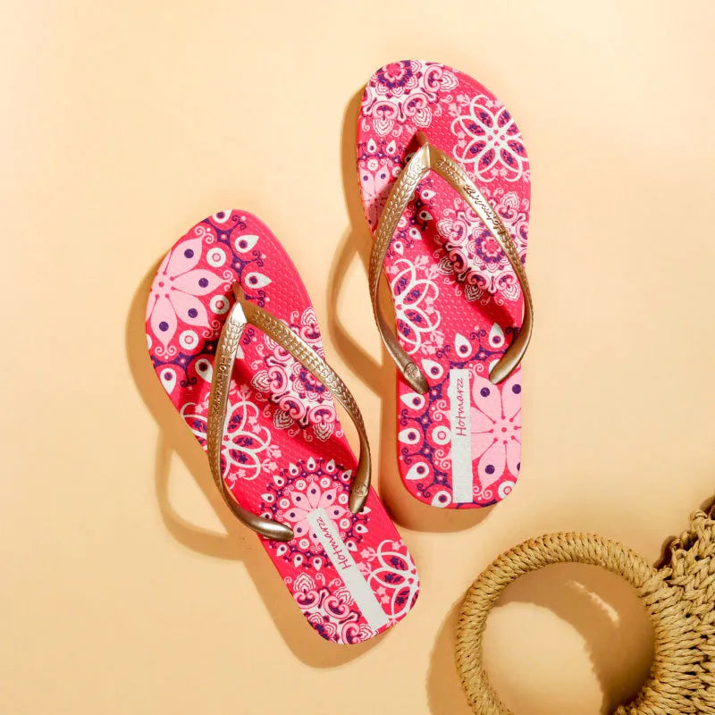 Printed Summer Toe Post Slippers - Lilixa.store