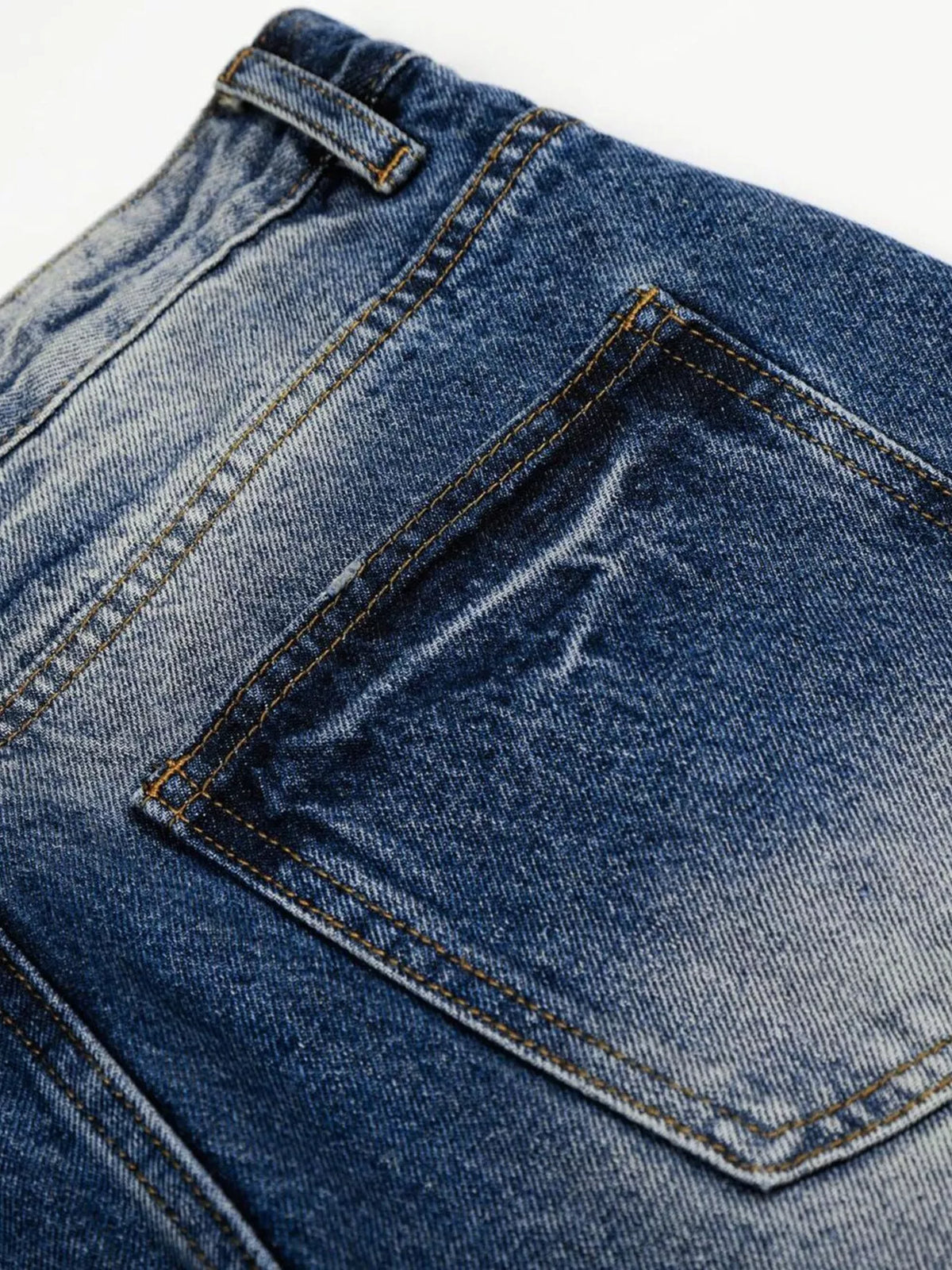 Men's Full Size Vintage Wash Wide Leg Jeans Plus Size - Lilixa.store