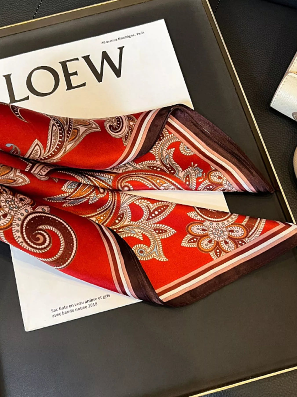 Vintage Paisley Silk Scarf - Lilixa.store