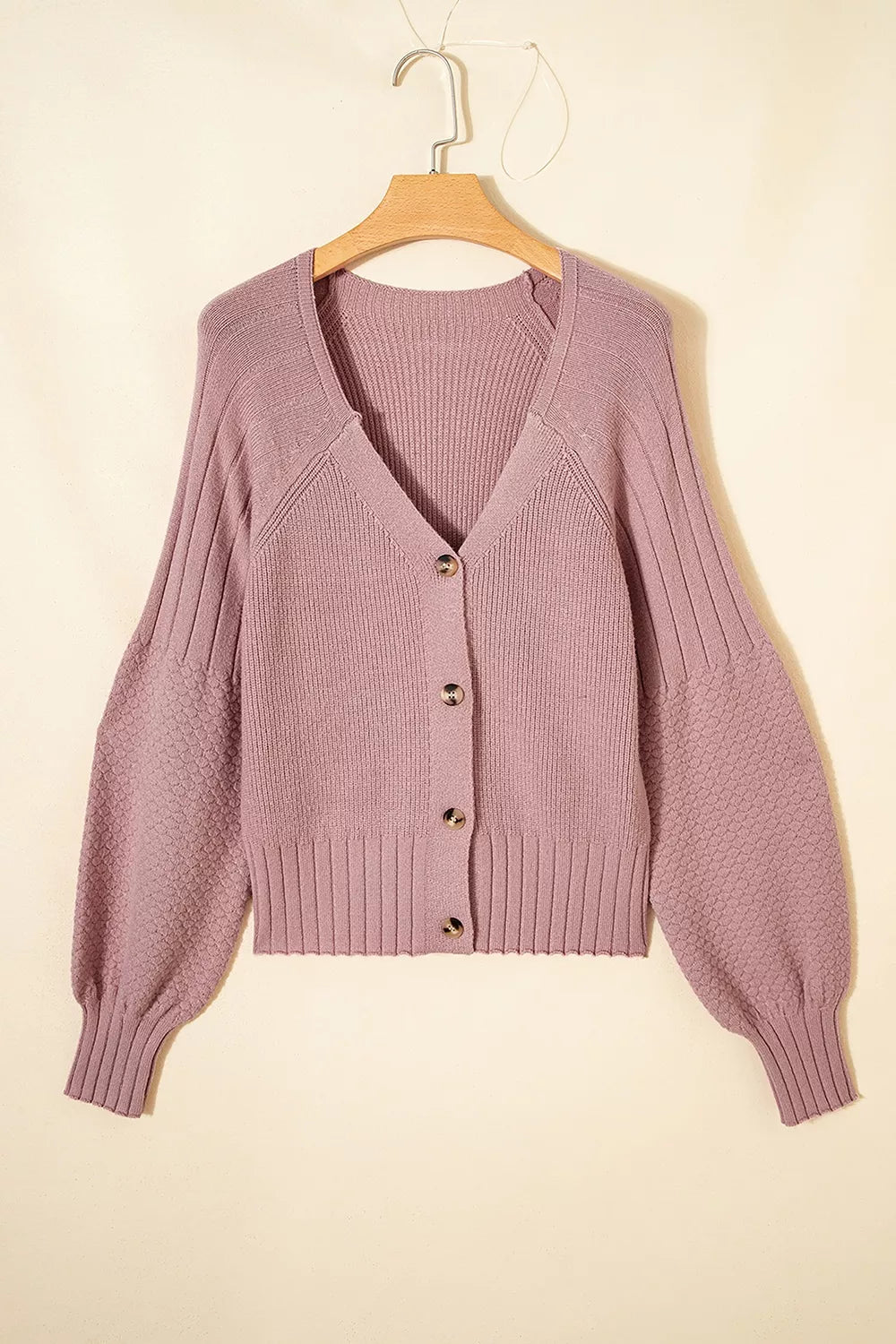 V-Neck Button-Down Cardigan - Lilixa.store