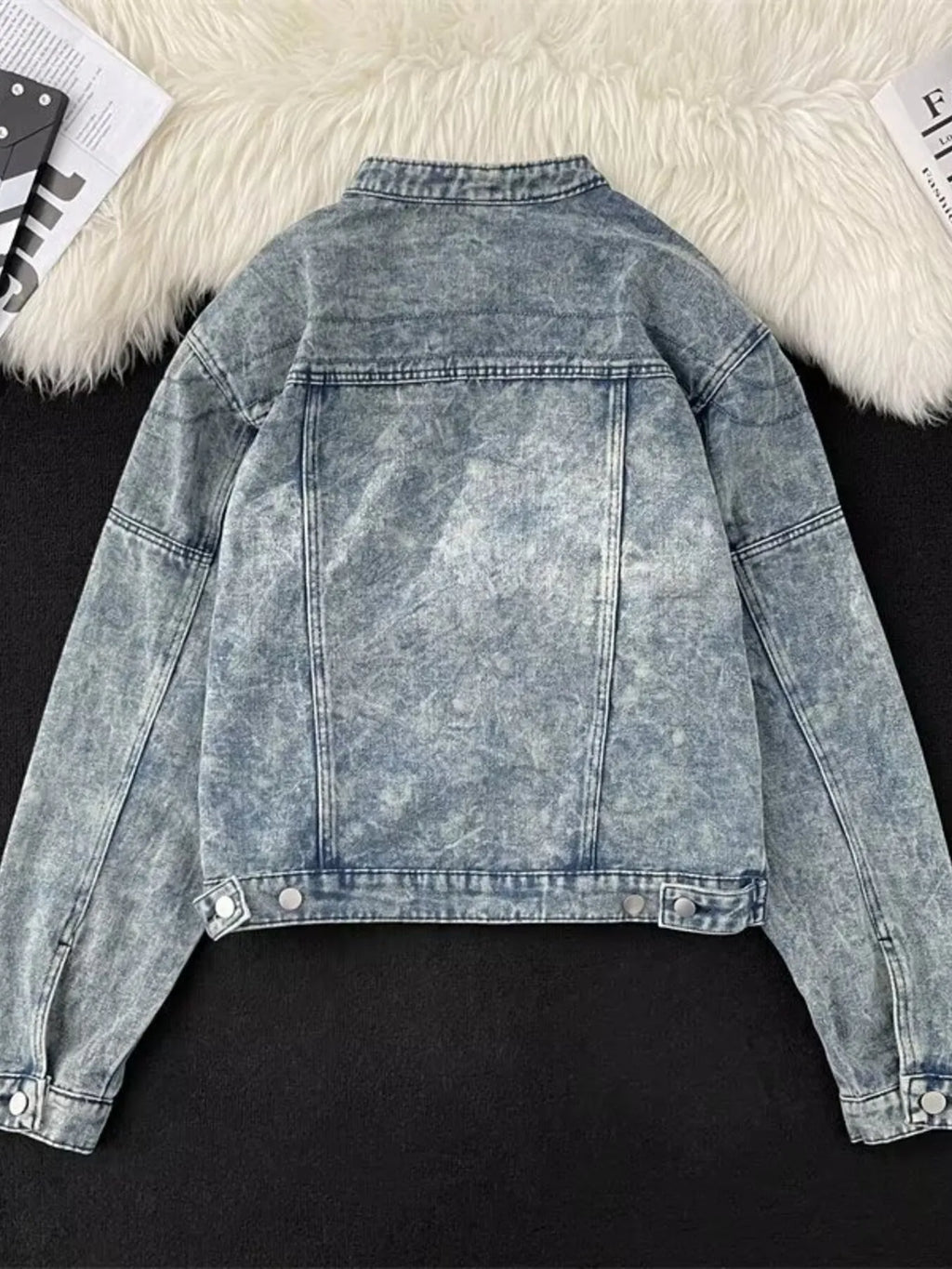 Men's Zip Up Denim Jacket - Lilixa.store