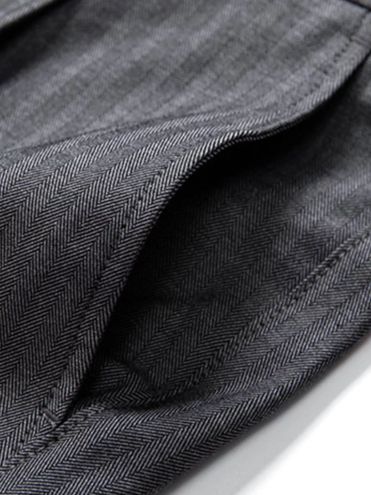 Men's Slim Fit Pants in Dark Gray, view 6