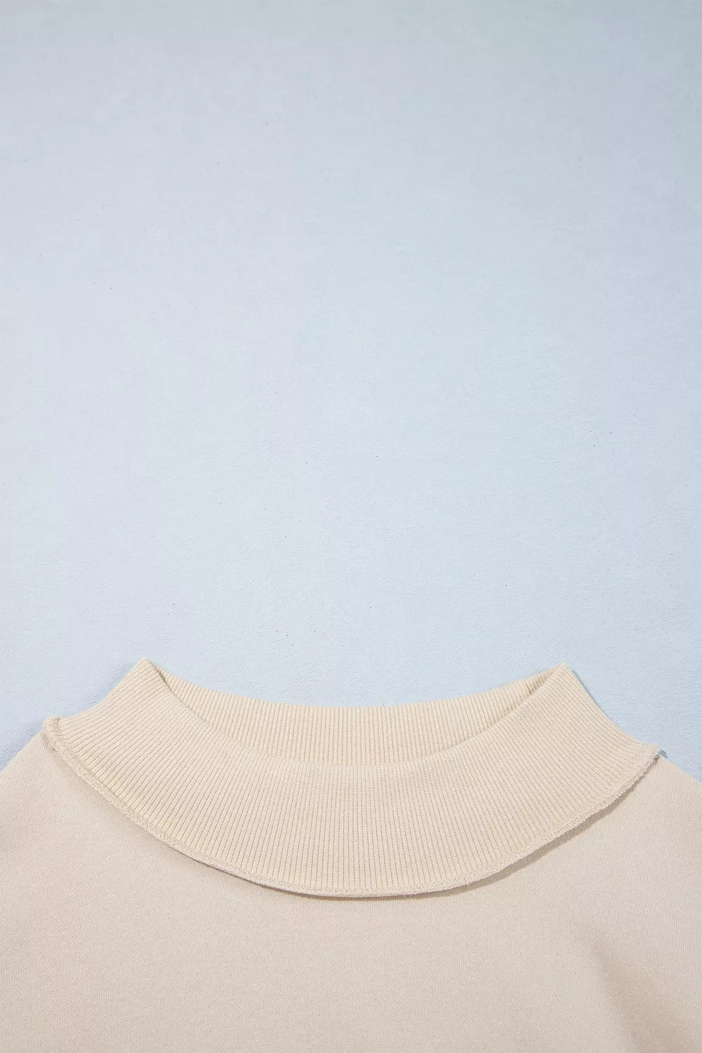 CHRIST IS KING Embroidery High Neck Baggy Sweatshirt - Lilixa.store