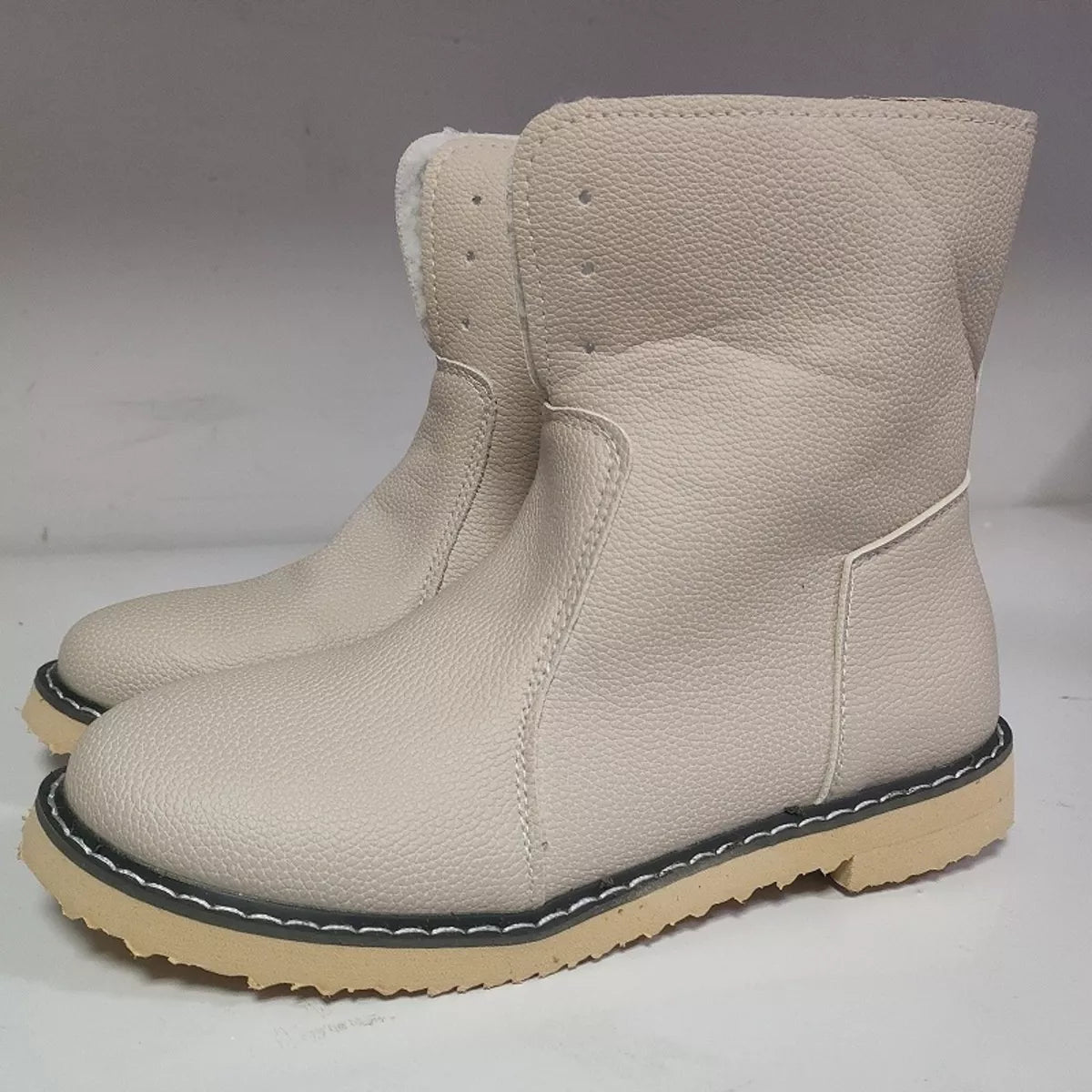 Round Toe Flats Boots - Lilixa.store