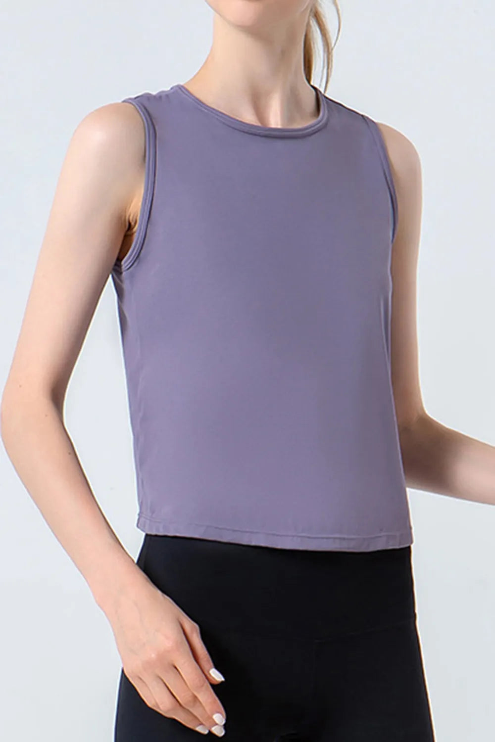 Round Neck Active Tank - Lilixa.store
