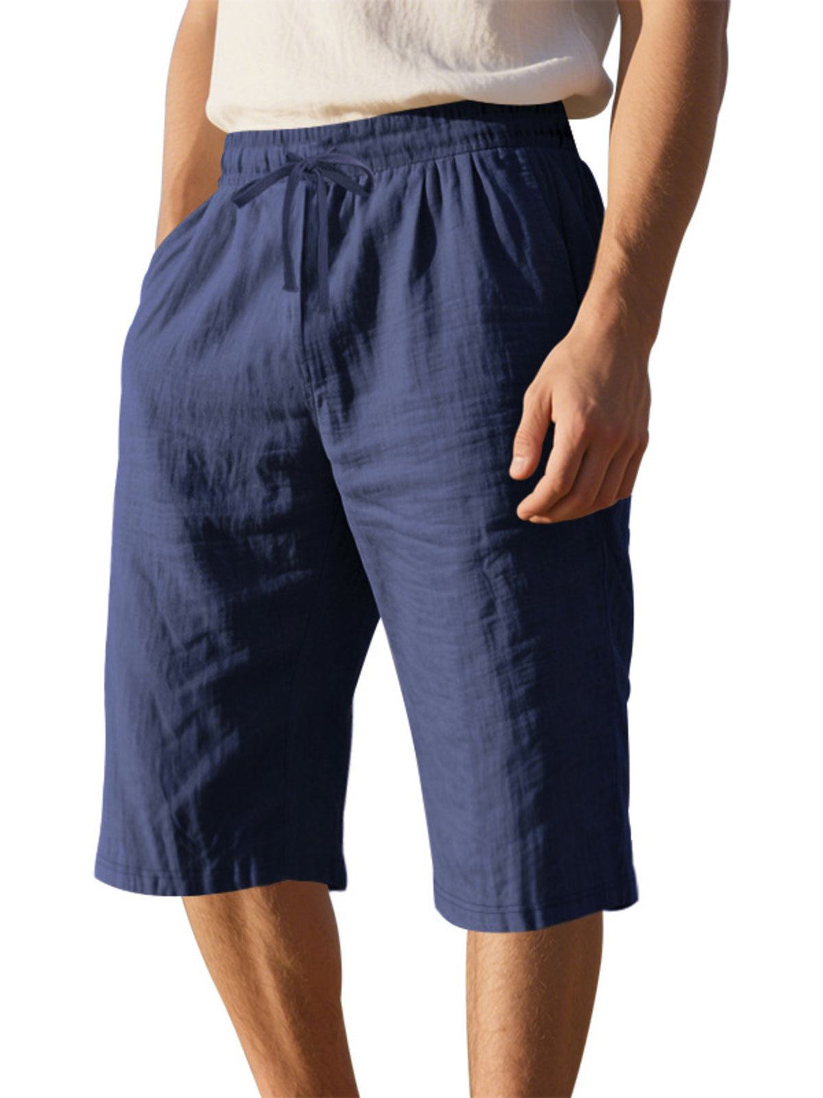 Men's Full Size Casual Drawstring Shorts Plus Size
