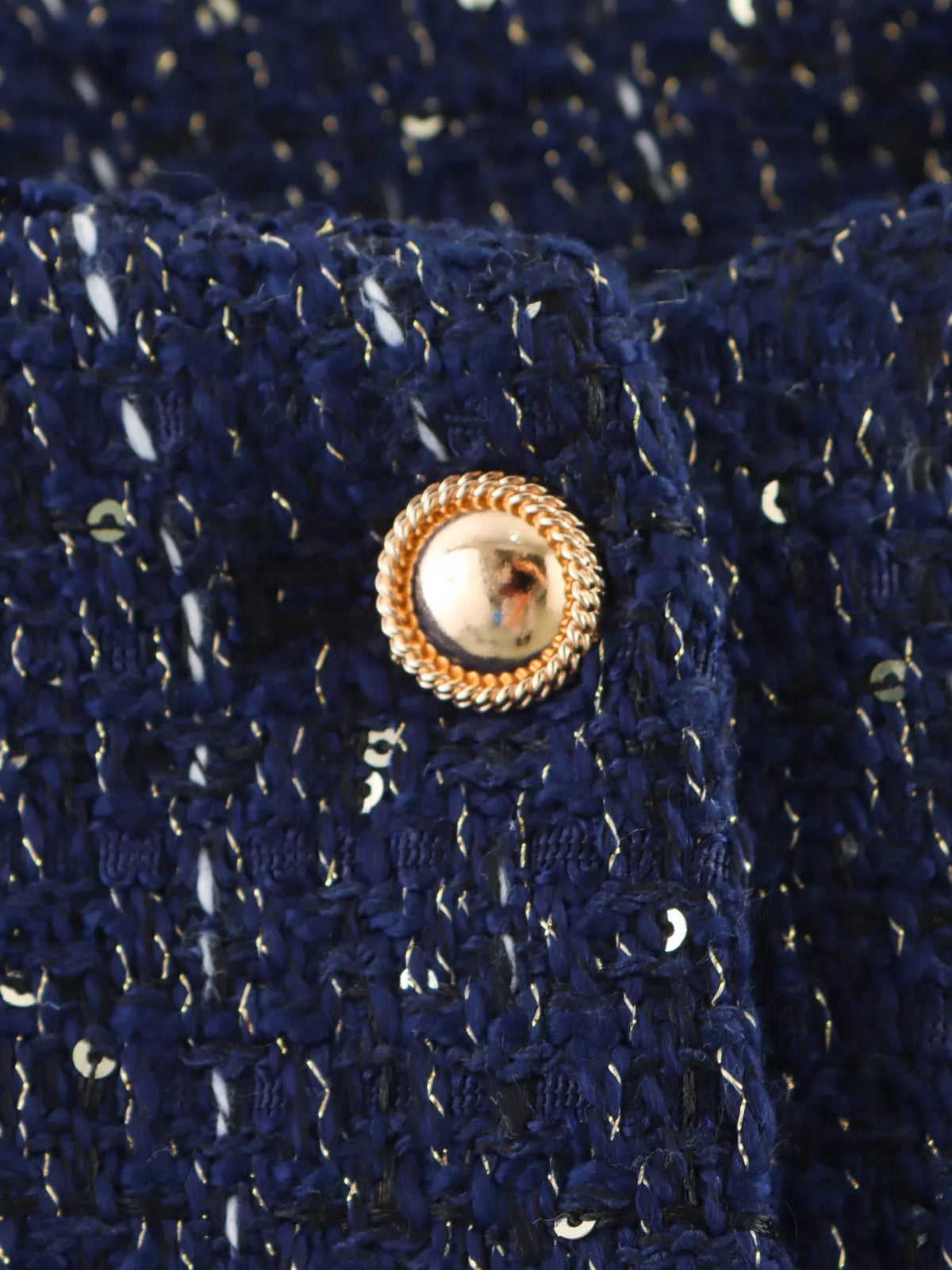 Tweed Button Up Cropped Outerwear - Lilixa.store