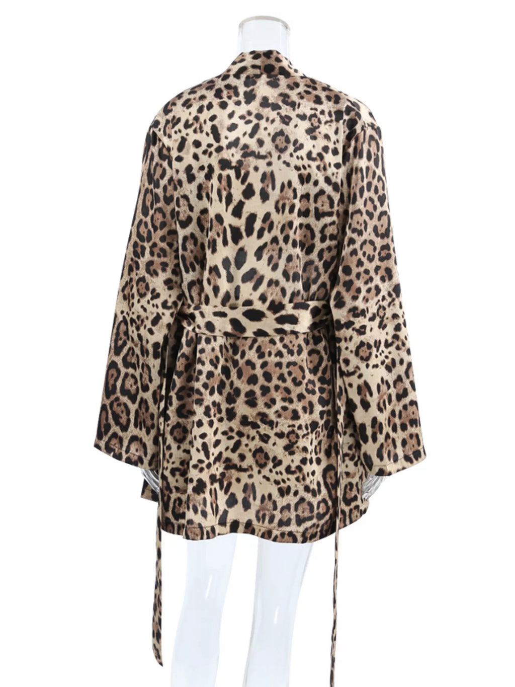 Leopard Bra & Cardigan and Shorts Set - Lilixa.store