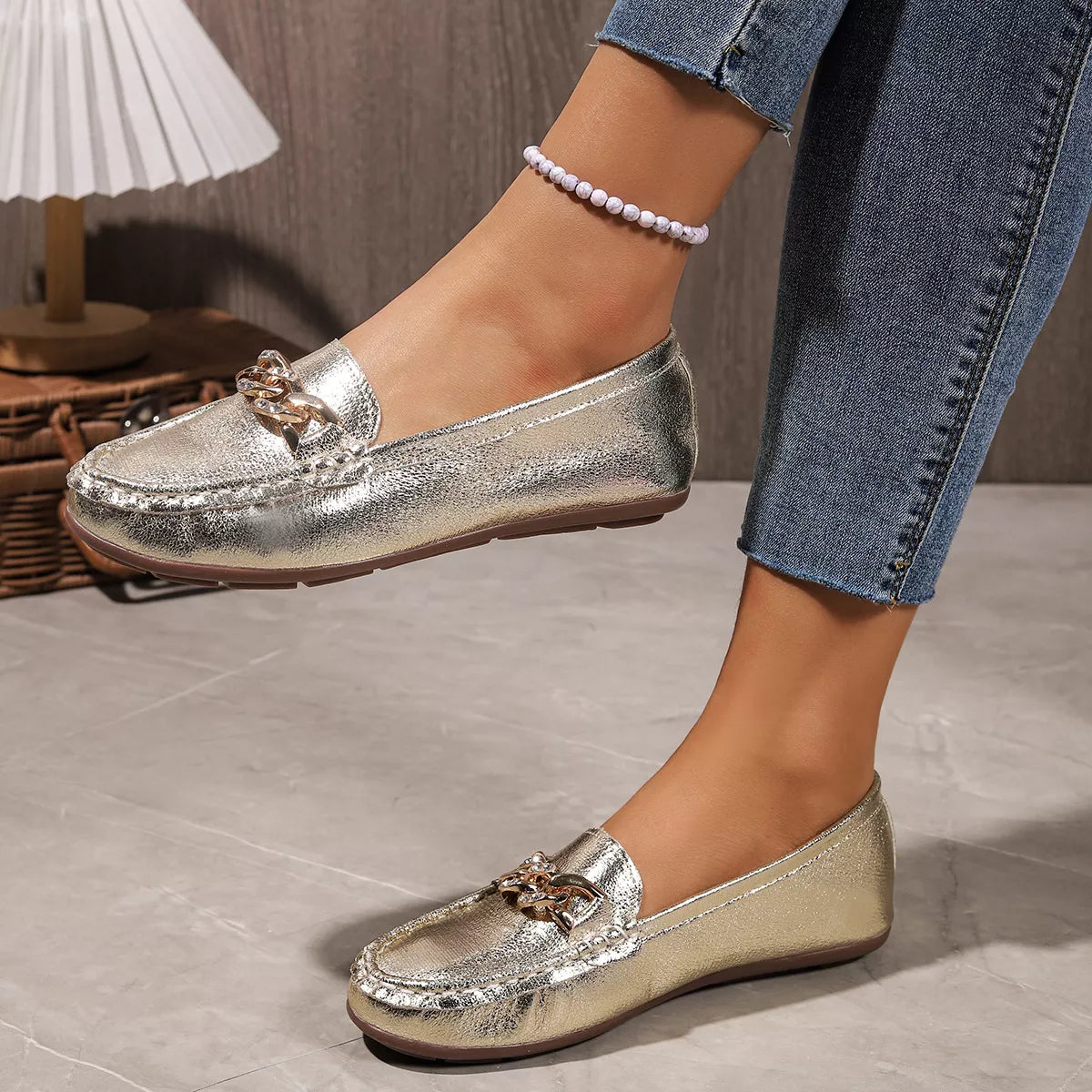 Round Toe Slip-Ons - Lilixa.store