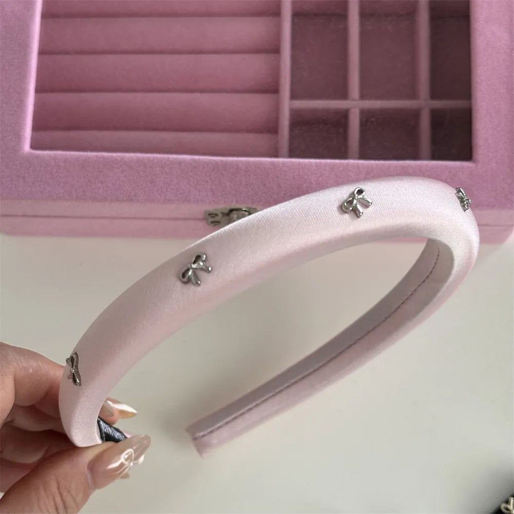 Alloy Bow Trim Headband - Lilixa.store