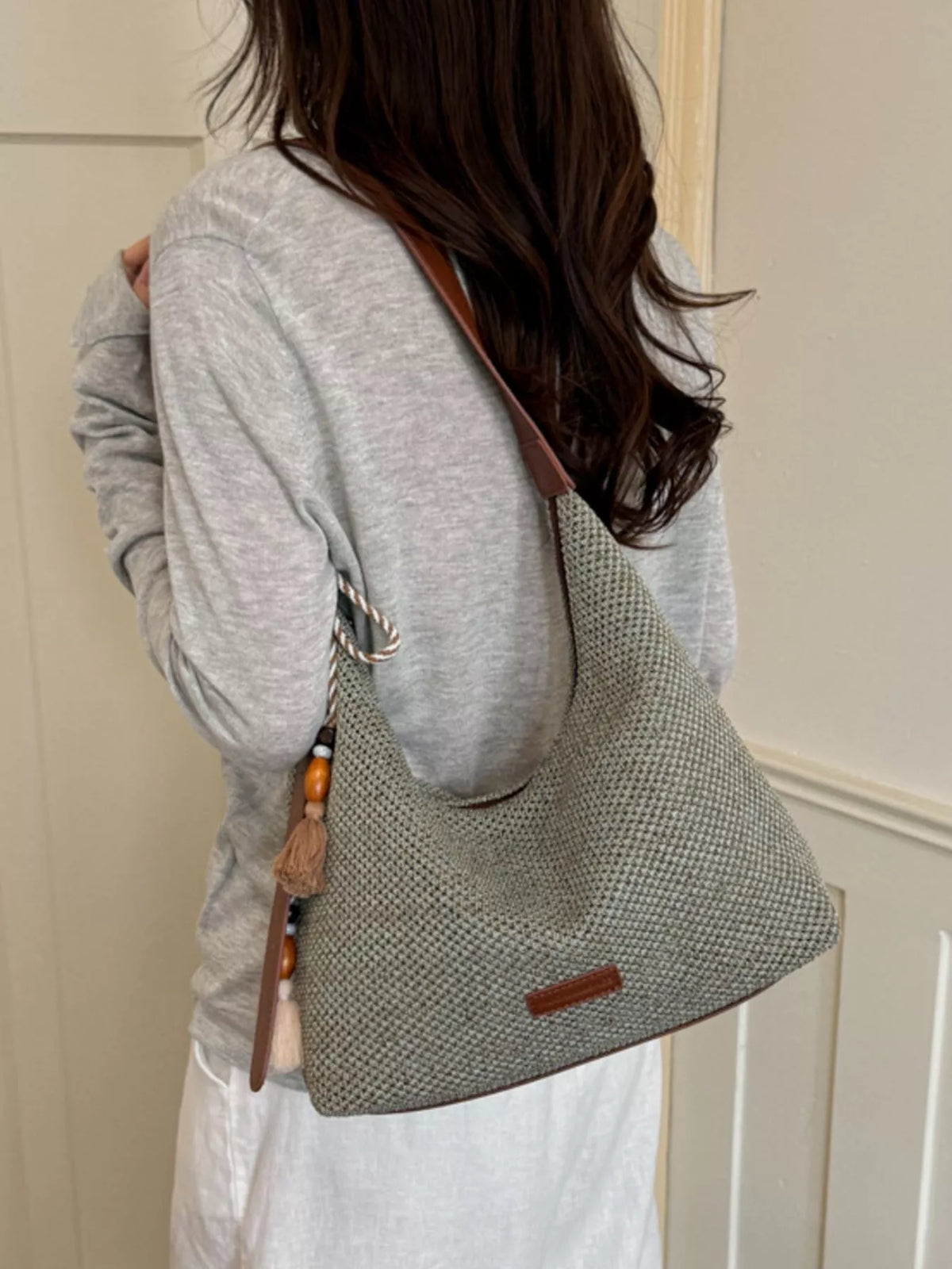 Tassel Woven Shoulder Bag - Lilixa.store
