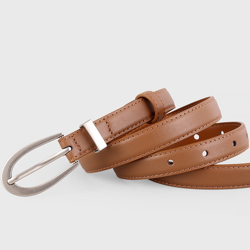 Leather Skinny Belt - Lilixa.store