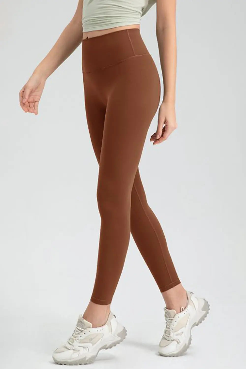 Wide Waistband High Waist Sport Leggings - Lilixa.store