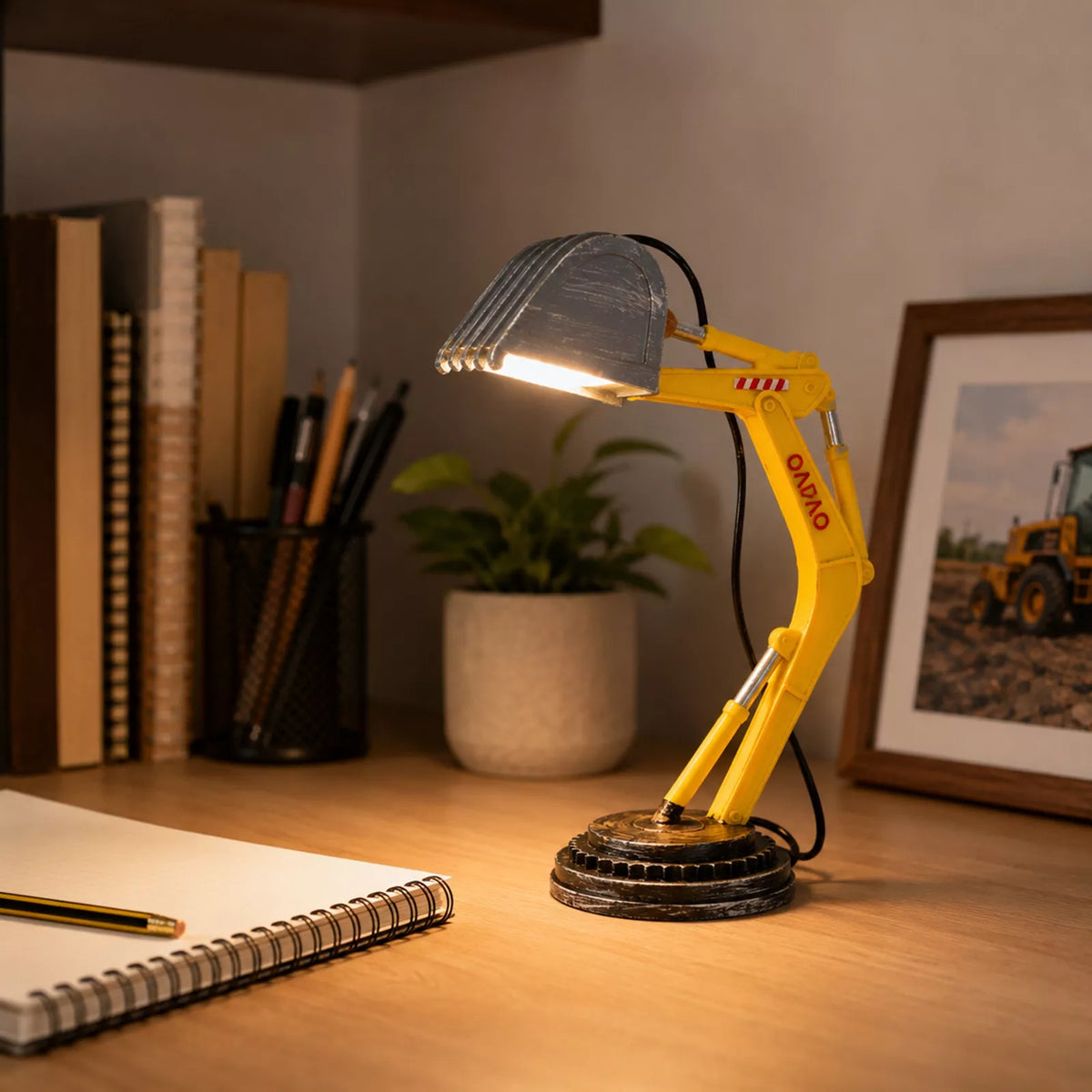 Excavator Shaped Decorative Desk Lamp - Lilixa.store